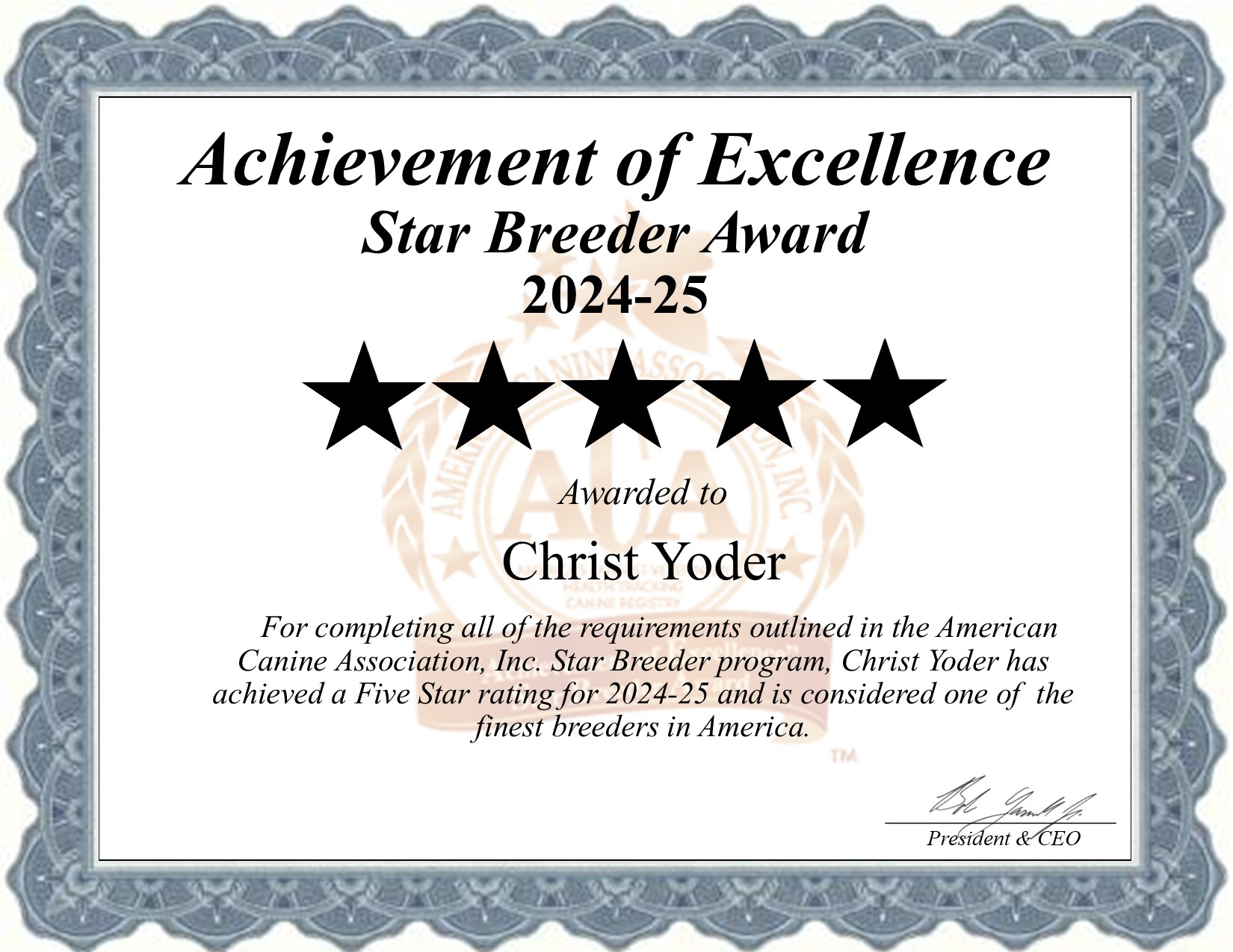 Christ_Yoder_Star_Breeder_Certificate